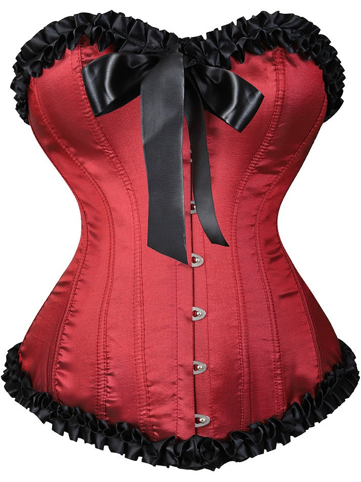 Hestia Satin Corset Top - Roselipt