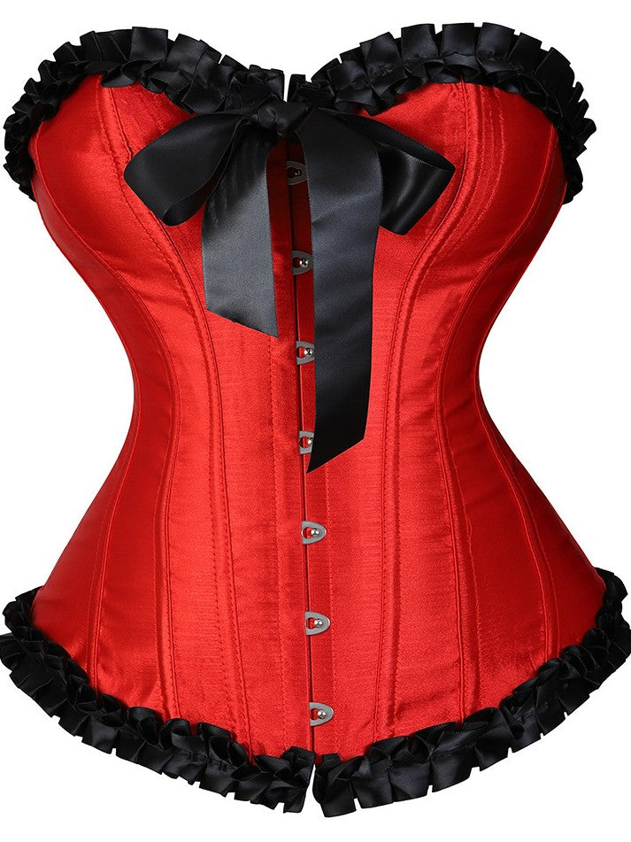 Hestia Satin Corset Top - Roselipt